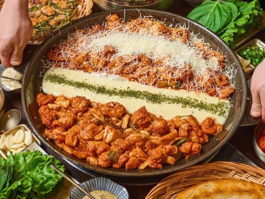 철판 요리 메뉴 사진
